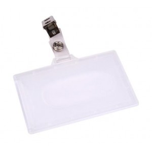 Visačka, so štipcom, 88x54 mm, VICTORIA OFFICE